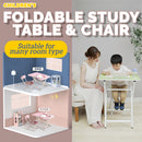 idrop Children Foldable Study Table Desk & Chair Set