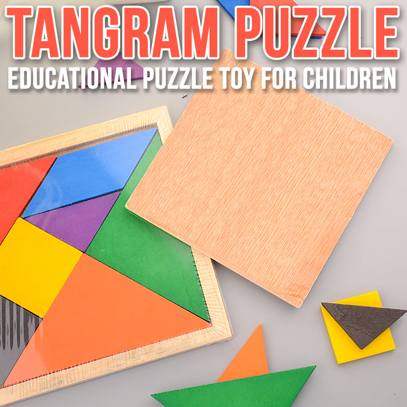 idrop [ 7pcs ] Children Tangram Educational Learning Puzzle Toy