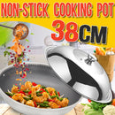 idrop 38CM Non Stick Kitchenware Cookware Cooking Pot + Lid Cover