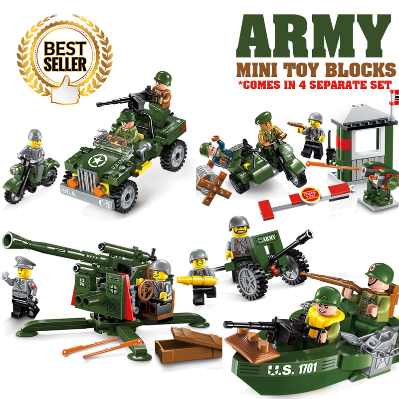 idrop [ ENLIGHTEN ] COMBAT ZONES - ARMY Military Mini Toy Block