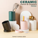 idrop Ceramic Utensil & Chopstick Holder / Bekas Seramik Simpanan Sudu Garpu / 陶瓷筷子筒 Y96