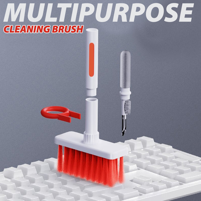 idrop [ 5 IN 1 ] Multipurpose Cleaning Brush Set for Keyboard Headphone and Notebook / Set Membersih Alat Gajet Elektronik / (1PCS)键盘耳机多用毛刷