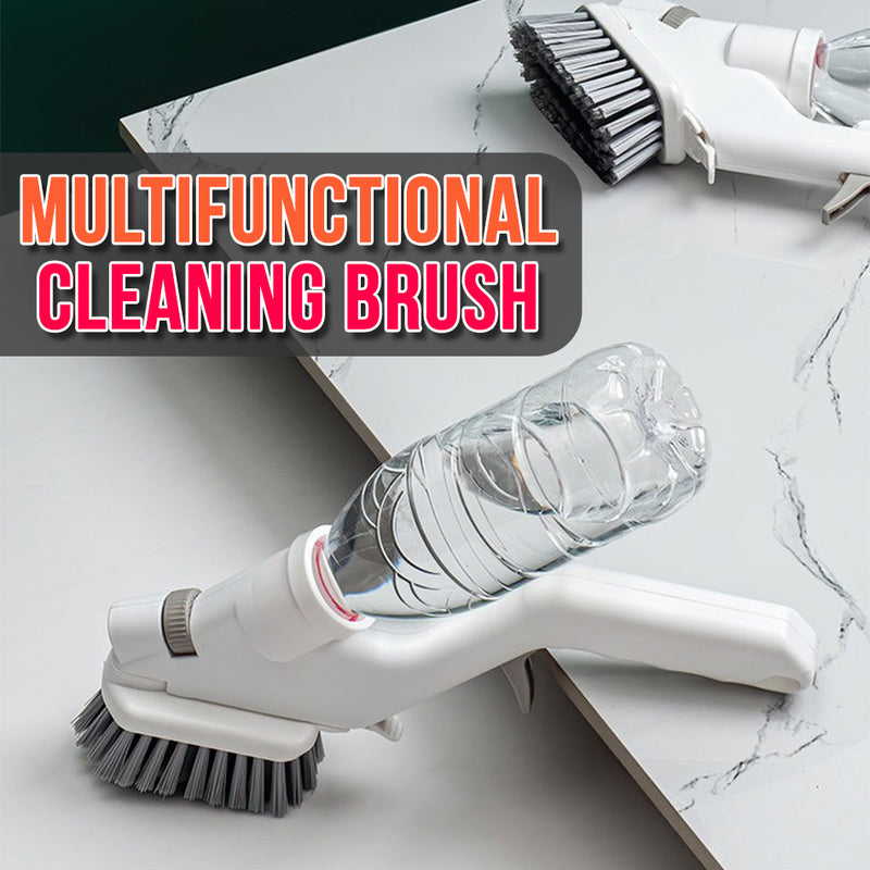 idrop [ 5PCS ] 4 IN 1 Multifunctional Cleaning Scrubber Sponge Wiper and Brush with Water Spray / Berus & Span Cuci / 五件套玻璃刮带海棉擦配可插水瓶(可喷水清洁套装)