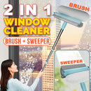 idrop 2 IN 1 Window Glass Wiper Telescopic Extendable Sweeper Cleaner