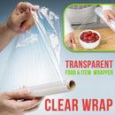 idrop [ 20M x 30CM ] Clear Wrap Transparent Food and Item Wrapping Plastic Packaging