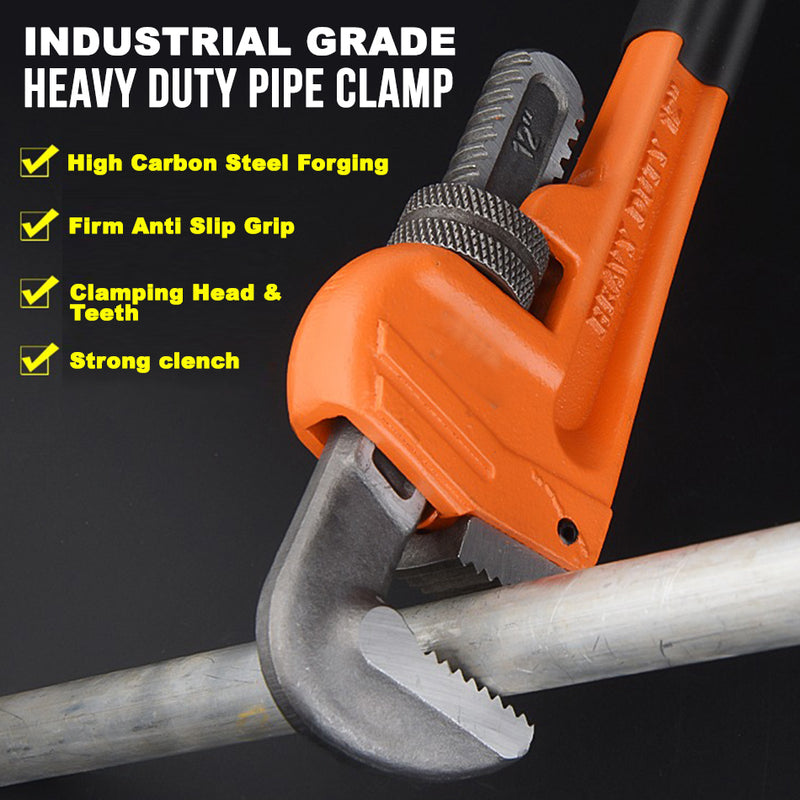 idrop [ 10" / 12" ] Heavy Duty Forged Pipe Screw Plier Wrench Clamp / Sepana Paip / 锻打管子钳