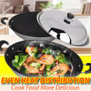 idrop [ 42CM / 45CM ] RED SUN Aluminium Alloy Nonstick Cooking Wok with Lid Cover / Kuali Memasak dengan Penutup / 永生42&45公分锰钛合金阳极炒锅