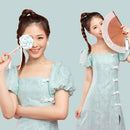 idrop Playful Puff Sleeve Cheongsam / Baju Cheongsam Lengan Kembang / 俏皮泡泡袖旗袍