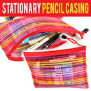 idrop Rainbow Mesh Bag Pencil Stationary Casing