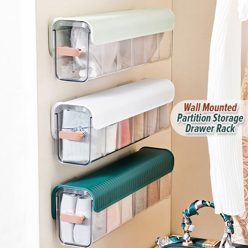 idrop Wall Mounted Partition Storage Rack Box Drawer / Rak Almari Simp