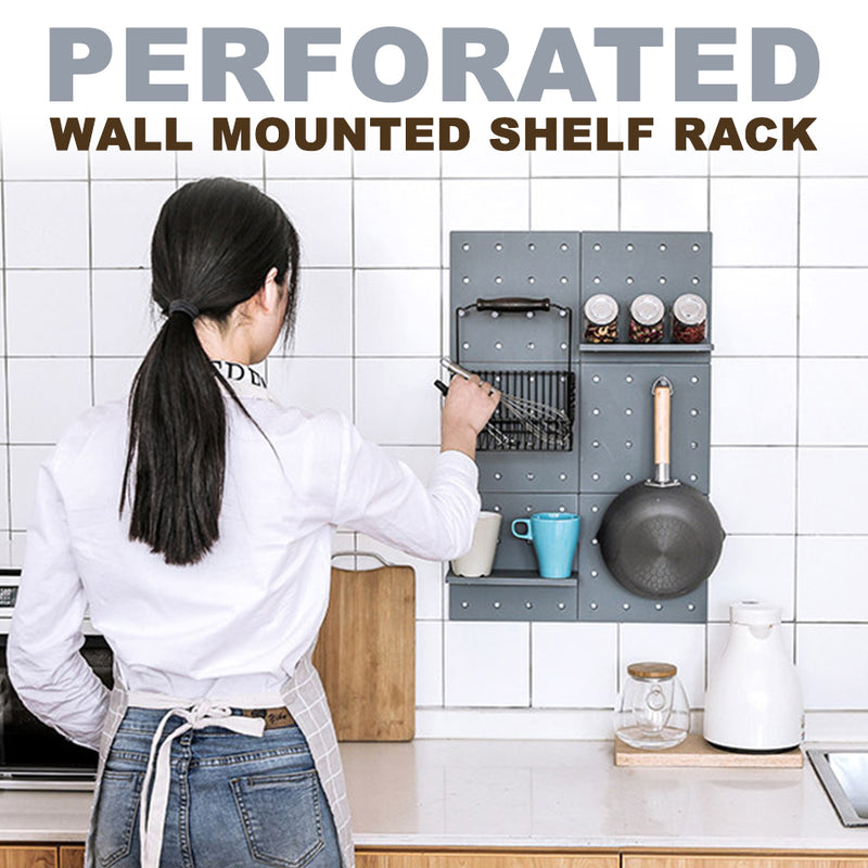 idrop Perforated Wall Mounted Rack Shelf [ 22cm x 22cm ]