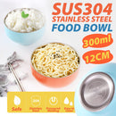 idrop [ 12CM / 300ml ] Stainless Steel SUS304 Antibacterial Double Layer Eating Bowl Mangkuk Makan Keluli Tahan Karat 抗菌彩色不锈钢双层碗(304不锈钢)