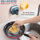 idrop Wall Mounted Dish & Pot Brush Scrubber / Pencuci Pinggan Mangkuk Sangkut Dinding / 壁挂式刮痧锅刷