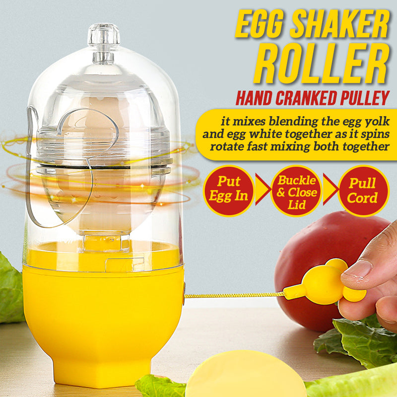 idrop Golden Egg Yolk Shaker Mixer Roller Hand Manual Crank Pulley