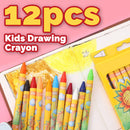 idrop 12pcs Colorful Kids Drawing Crayon