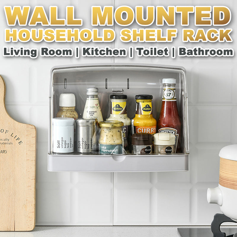 idrop Kitchen Household & Cosmetic Wall Mounted Storage Box