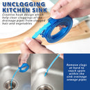 [ 43cm ] Retractable Drain Opener Plumbing Sewage Dredge Clog Cleaner / Pembersih Paip Tersumbat / 可伸缩通水道器