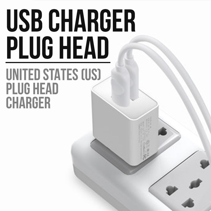 idrop USB Charger Plug Head 2 USB Port [ US Regulation Standard ]