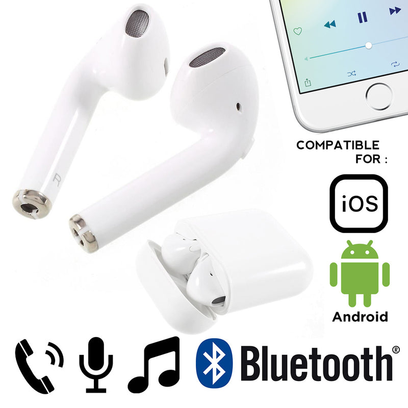 idrop Mini I9s / I9s + Airplus Wireless Bluetooth Twins Earbuds Headset with Mic Compatible for IOS Android phone