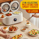 idrop [ 2 Liter ] 2 IN 1 Multifunction Smart Electric Health Rice Cooker 800W / Periuk Masak Elektrik Pelbagai Guna Dua Dalam Satu / 2L智能养生电饭煲800W双饭煲