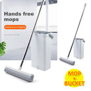 idrop Hands Free Wash Glue Cotton Mop / Mop lantai Mudah Alih / 免手压海棉托把(精装)