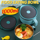 idrop [ 1000ml ] SUS304 Stainless Steel Instant Noodle & Food Eating Bowl with Lid Cover
