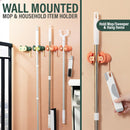 idrop Wall Mounted Mop & Sweeper Holder / Pemegang Mop & Penyapu  /卡通贴粘钩拖把架