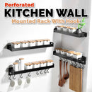 idrop Perforated Kitchen Wall Rack With Hook