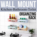 idrop Wall Mounted Bathroom Kitchen Toilet Item & Toiletry Storage Rack