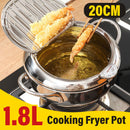 idrop 1.8L Stainless Steel Kitchen Fryer Cooking Pot [ 20CM ]