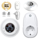 idrop RF-200N Wireless Thermostat Timer - Room Temperature Cooling Heating Device