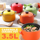 idrop [ 3.5L ] Healthy Ceramic Casserole Cooker Pot