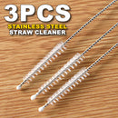 idrop [ 3pcs ] Stainless Steel Flexible Straw Cleaner