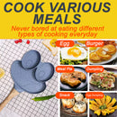 idrop Nonstick Cute Frog Head Shape Frying Pan Skillet [ 3 Slot ] / Pemanggang Tidak Lekat Bentuk Kepala Katak Comel / 3孔青蛙头造型复底煎蛋器(3格煎盘)