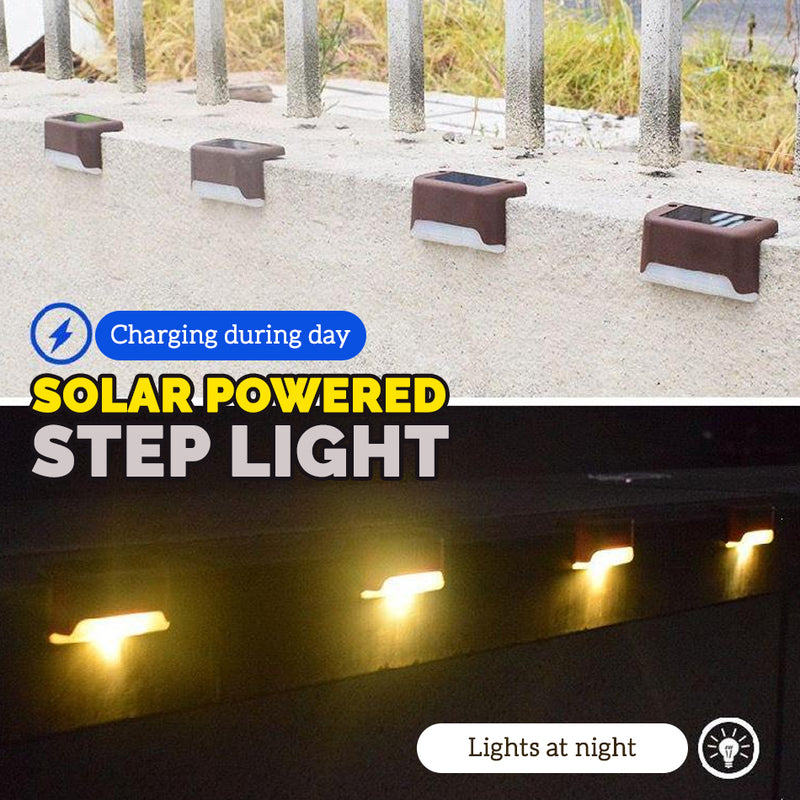 idrop Solar Rechargeable Automatic Waterproof IP65 Smart Step Light [ 1pc ]