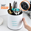 idrop 360° Degree Rotating Kitchen Utensil & Knife Storage / Tempat Simpan  Perkakas Dapur / 旋转收纳桶(360度无死角旋转刀架)