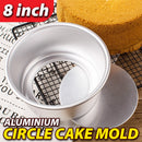 idrop [ 8in ] Bevelled Edge Aluminium Cake Mold with Movable Bottom Lid / Acuan Kek Aluminium / 铝饼模