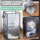 idrop Foldable & Portable Clothes Laundry Hamper Basket [ Cube / Cuboid ]