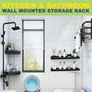 idrop Kitchen & Bathroom Wall Mounted Storage Shelf Rack / Rak Penyimpanan Barang Dapur dan Tandas / 厨卫壁挂置物架