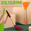 idrop Kitchen Silicone Cooking Spatula with Wooden Handle