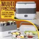 idrop  [ 2 LAYER ] [ 4 Pcs Pot ] [ 2L ] Multifunctional Electric Cooking Steamer Portable Lunch Box