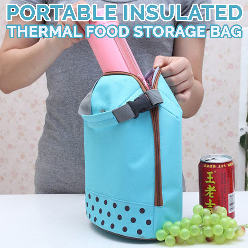 idrop Portable Thermal Insulated Food Storage Pouch Handy Carry Bag