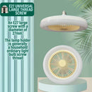 idrop [ 2 IN 1 ] Multifunction Ceiling Light & Fan / Lampu Dan Kipas Siling Dua Dalam Satu / 30W LED灯隐形风扇