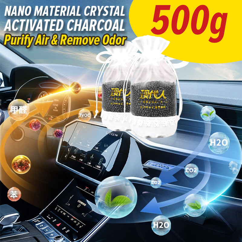 idrop [ 500g ] Nano Mineral Crystal Activated Carbon Car Deodorant / Deodoran Kereta Karbon Aktif Kristal Mineral Nano / 500G纳米矿晶(除味剂)(复合型)(现代人)