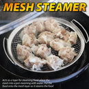 idrop [ 21CM ] Stainless Steel Double Ear Round Mesh Steam Basket / Jaring Masak Stim / 21CM不锈钢双耳圆形网篮