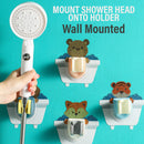 idrop [ 1PC ] Shower Head Holder Bracket with Animal Design / Pemegang Pancuran Air / (1PCS)免打孔金粉动物花洒支架
