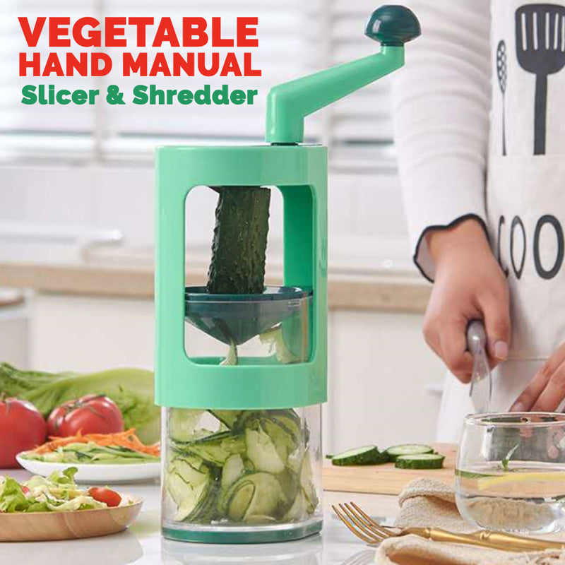 idrop Multifunction Kitchen Vegetable Hand Manual Spin Slicer Roller