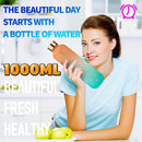 idrop [ 1000ml ]  Tritan Gradient Color Drinking Bottle Time Management / Botol Minuman Urus Masa / 新品渐变色时间刻度杯(塑料 水壶)1000ML
