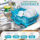 idrop Kitchen Plastic Draining Dish Rack / Rak Pinggan Dapur / 塑料洗碗架(侧面出水)