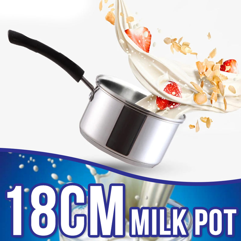 idrop 18cm Stainless Steel Milk Pot With Combined Lid